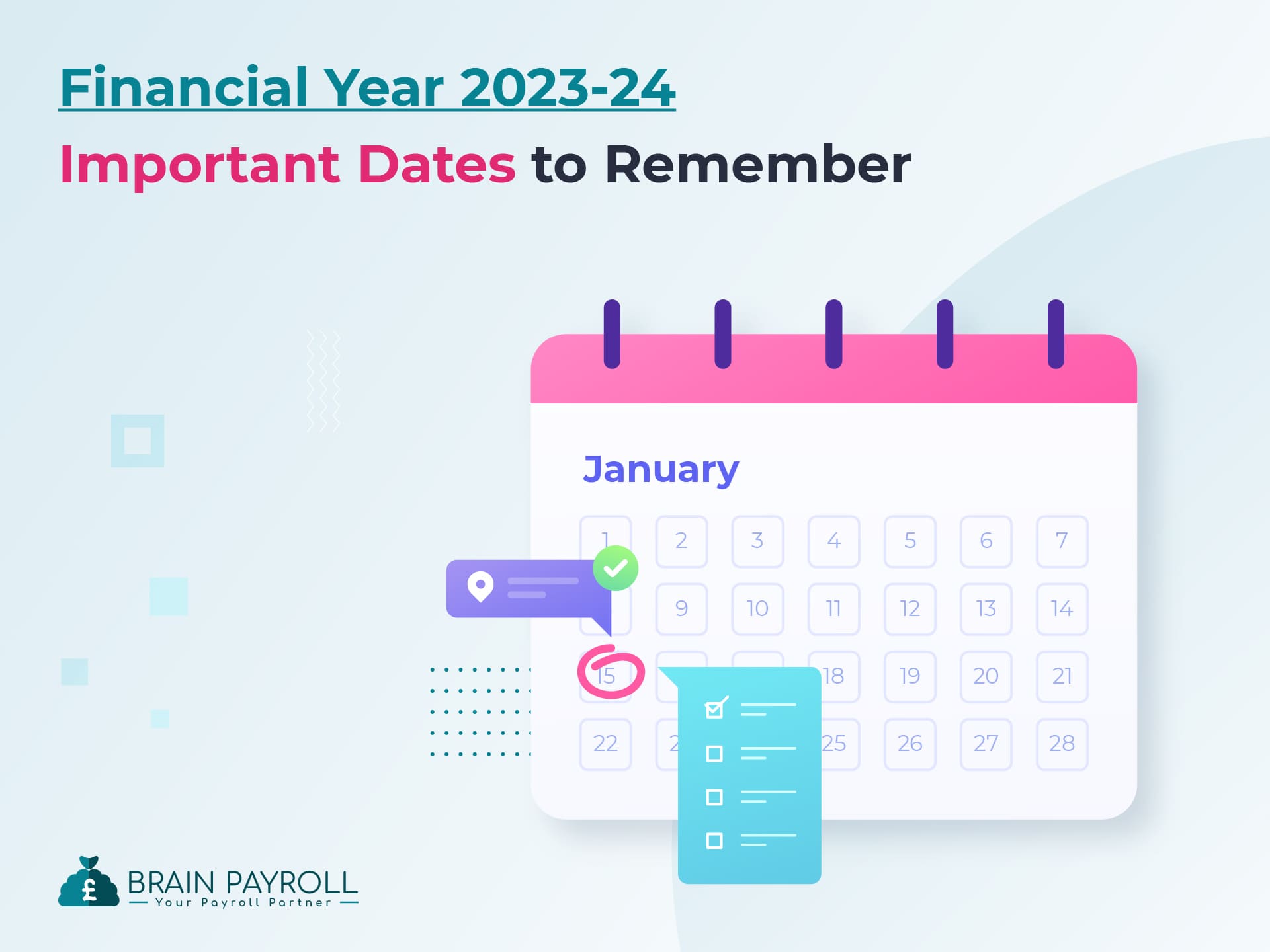 Financial Year 2023-24 Important Dates to Remember